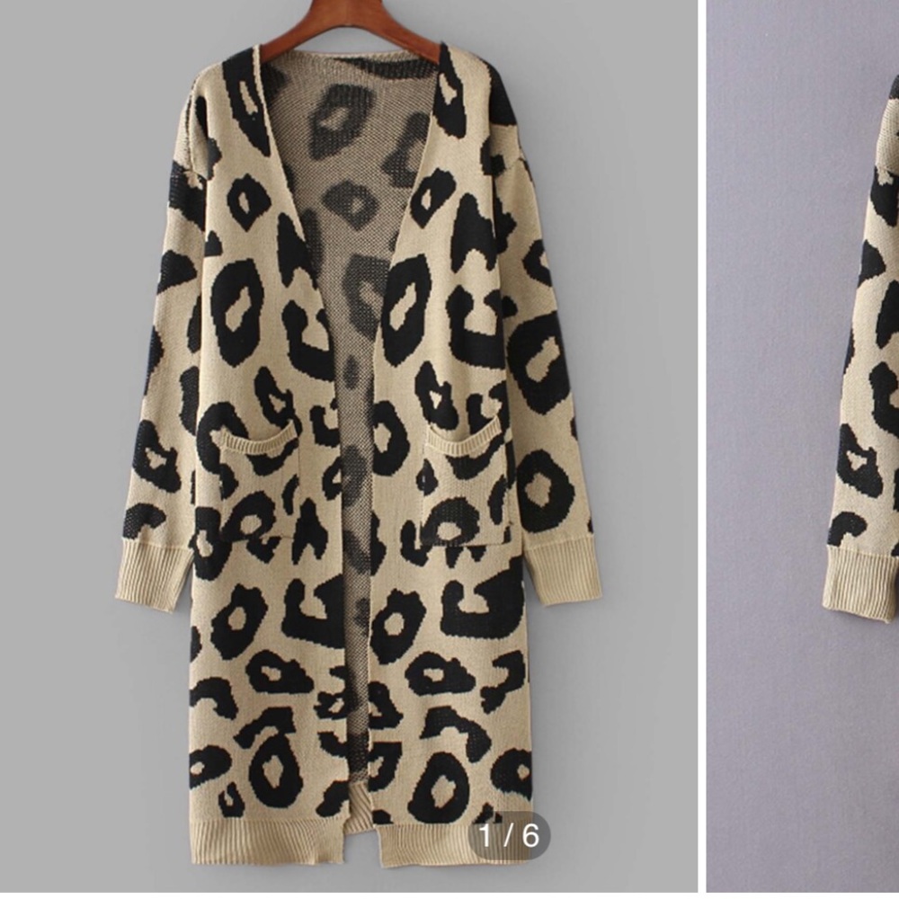 Beautiful leopard cardigan, new without tag